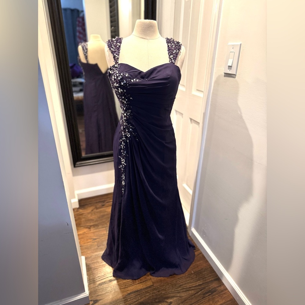 Elegant Purple Evening Gown